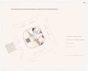 Moritzplatz, Berlin-Kreuzberg Schinkelwettbewerb 1983: Grundriss-Isometrie 1:200
