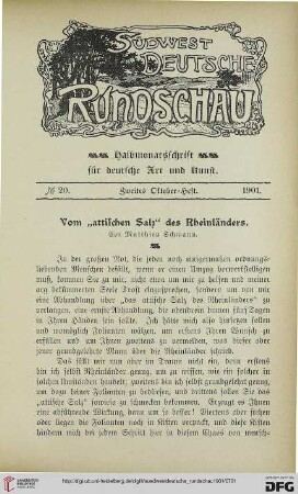 1: Vom "attischen Salz" des Rheinländers