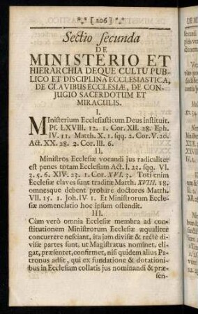 206-214, Sectio secunda