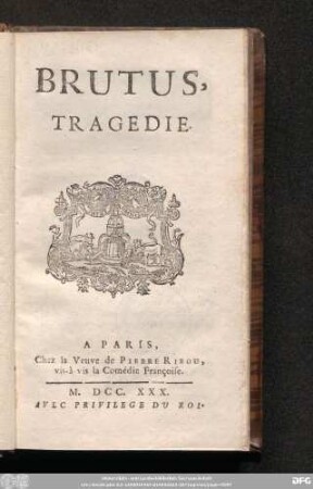 Brutus : Tragedie
