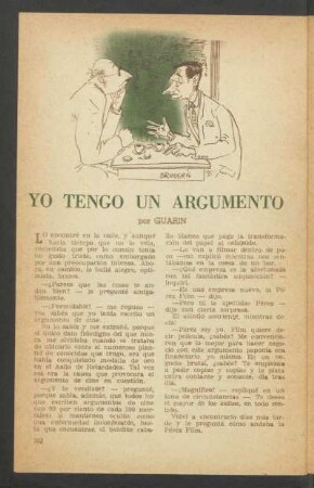 Yo tengo un argumento