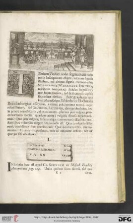Tertium Viridarii nostri segmentem varia nobis Inscriptiones objicit, vel cum figuris illustres, [...]