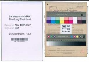 Entnazifizierung Paul Schwedtmann , geb. 28.03.1904 (Uhrmacher)
