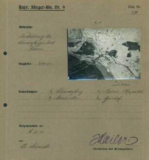 Foto des Nordabhanges des Schwarzberges und Pairis (Luftbild)