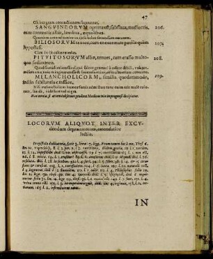 Locorum Aliquot Inter Excudendum deprauatorum, emendatior lectio.