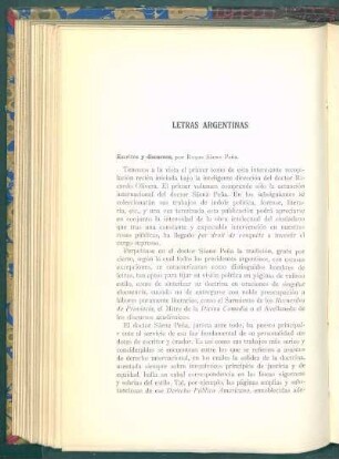 Escritos y discursos, por Roque Sáenz Peña