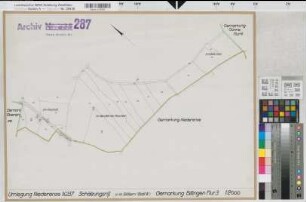 Niederense (Ense), Umlegung Niederense, Bl. 8 Schätzungsriß Bittingen Flur 3