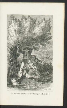 Tafel: Elle cria à ses enfants: "Ne m'oubliez pas!" (Page 214.)
