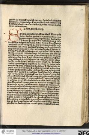 Spiritu ambulate etc. Ante initium illius epistole scribit sanctus Paulus Omnis enim lex...