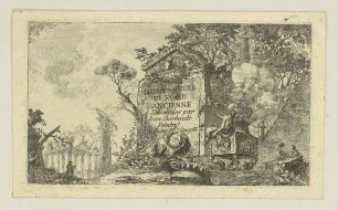 Diverses vues de Rome, 1766, Titelblatt