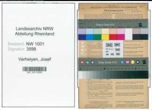 Entnazifizierung Josef Verheiyen, geb. 23.02.1906 (Dachdecker)