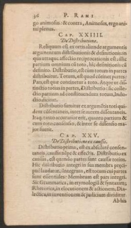 Cap. XXV. De Distributione ex caussis.