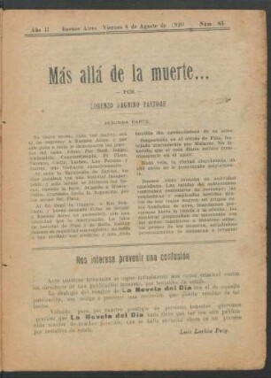 Más allá de la muerte... - Segunda parte