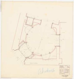 Park Hotel, Posen: Restaurant, Vorraum: Grundriss 1:20