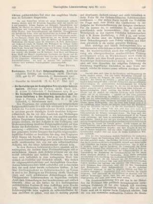 135-137 [Rezension] Dunkmann, Karl, Religionsphilosophie. Kritik der religiösen Erfahrung als Grundlegung christlicher Theologie