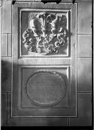 Baden-Baden Stiftskirche Epitaph Freiherr Friedrich von Bissingen (gestorben 1678)