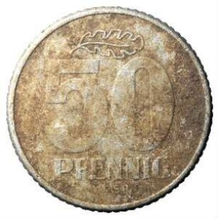 Fundmünze, 50 Pfennig, 1958