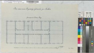 Bau eines neuen Regierungsgebäudes in Aachen Grundriß der 3. Etage.