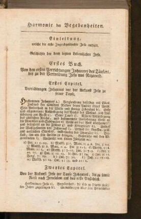 Harmonie der Begebenheiten
