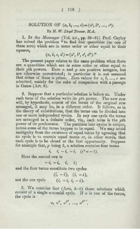 SOLUTION OF...