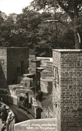 Leipzig: Zoologischer Garten ; Bären im Freigehege