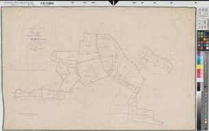 Bösensell (Senden), Teilung des Südfeldes, 1. Bl. Brouillonkarte