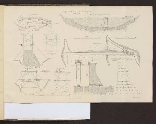 Taf. I. Anlage von Stauweihern in den Vogesen. Altenweiher. Abb. 1. bis Abb. 10.
