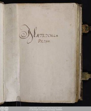 1: Wittenberger Matrikel