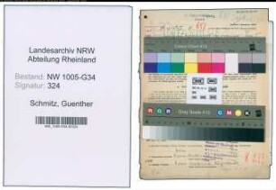 Entnazifizierung Guenther Schmitz , geb. 10.05.1912 (Arzt)