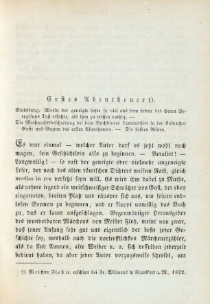 Erstes Abentheuer