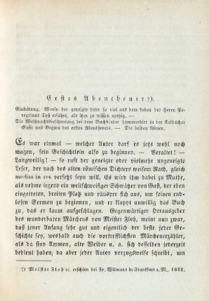 Erstes Abentheuer