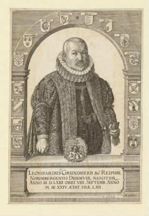 Leonhard (III.) Grundherr, Duumvir; geb. 1563; gest. 8. September 1624