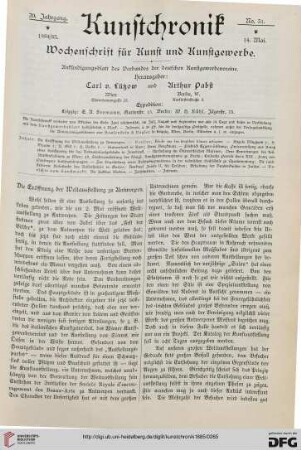 Heft 31 (14. Mai 1885)