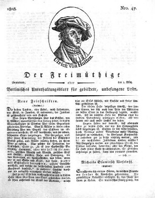 Nro. 47, Sonnabend, den 5. März 1808