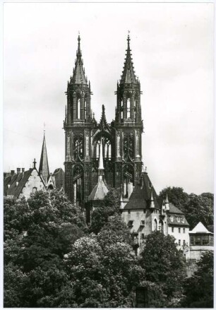 Meißen. Domtürme von Westen