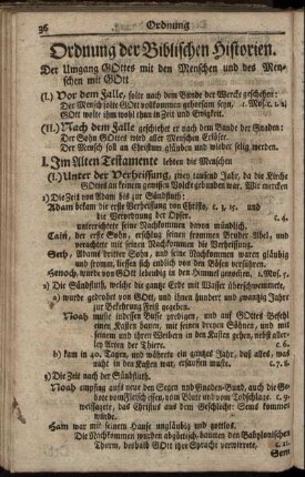 Ordnung der Biblischen Historien.