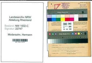 Entnazifizierung Hermann Modersohn, geb. 19.04.1899 (Kaufmann)