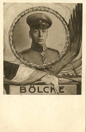 Erster Weltkrieg - Postkarten "Aus großer Zeit 1914/15". Oswald Boelcke (1891-1916)