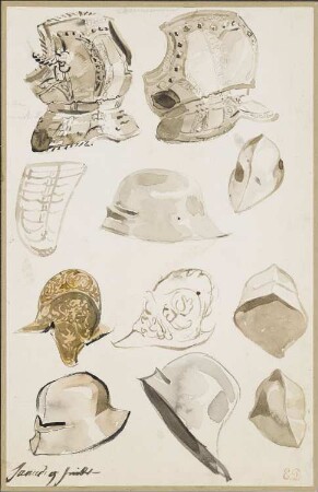 Harnische und Helme
