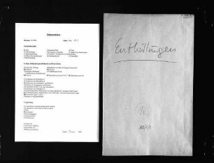 Verschiedene Schriftstücke und Zeitungsausschnitte, beschlagnahmt bei Rechtsanwalt Dr. Adolf Müller
