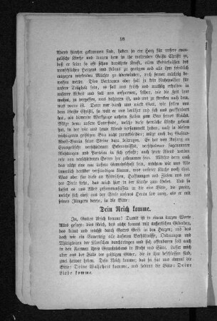 Dein Reich komme.