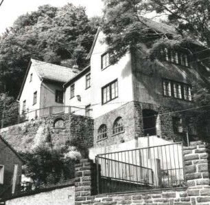 Colditz, Haingasse 42. Wohnhaus (Jugendherberge; um 1935). Straßenansicht