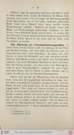 Die Rührung als Charakterisierungsmittel