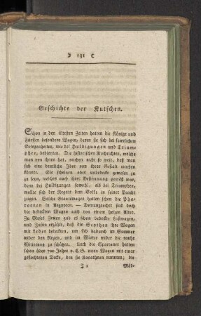 Geschichte der Kutschen.