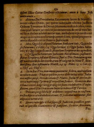 Aeterna Dei Providentia, Extremum suum & Novissimum voluit Diem ...
