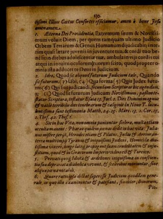Aeterna Dei Providentia, Extremum suum & Novissimum voluit Diem ...