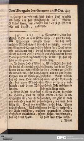 Von der Ubergabe des Hertzens an GOtt.