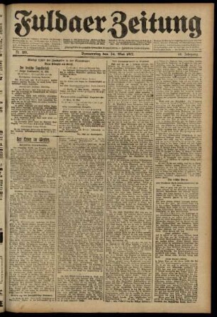 Ausgabe vom Donnerstag, den 24. Mai 1917.