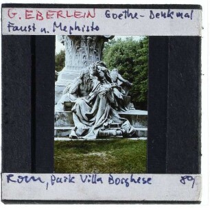 Rom, Villa Borghese,Rom, Eberlein, Goethe-Denkmal : Faust und Mephisto