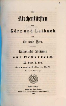 Katholische Stimmen aus Österreich, 2,4